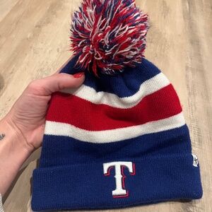 Texas rangers Pom beanie hat